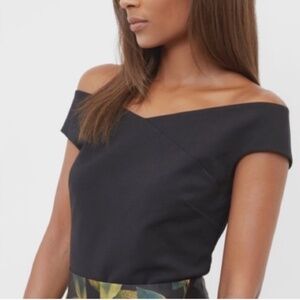 New with tags- Ted Baker Black Bardot Top